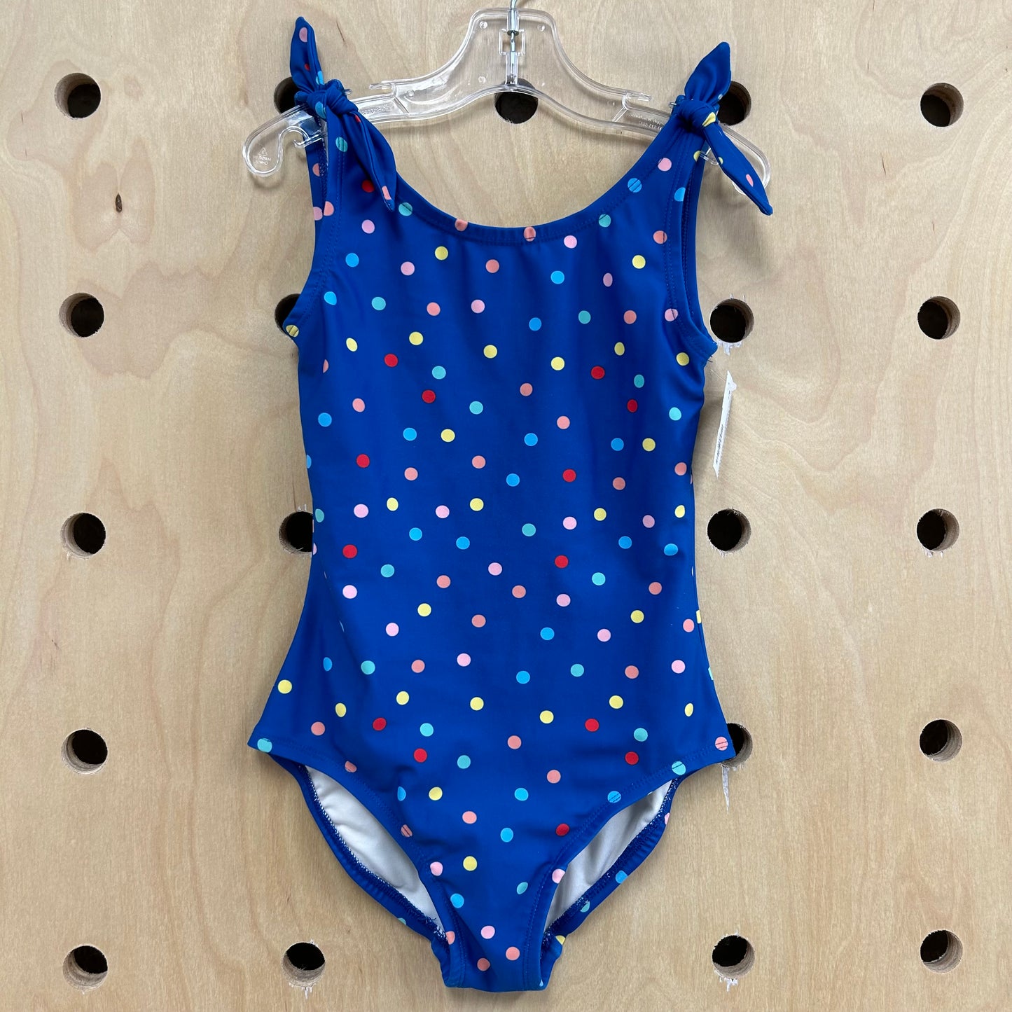 Blue Polka Dot Swimsuit