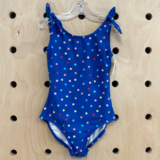 Blue Polka Dot Swimsuit