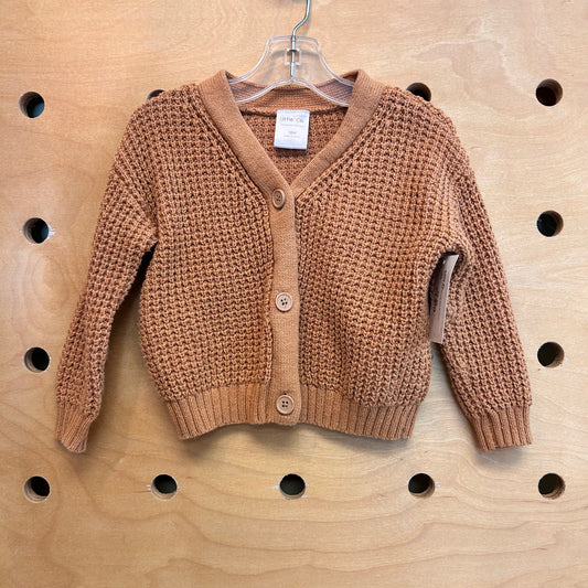 Organic Clay Chunky Knit Cardigan