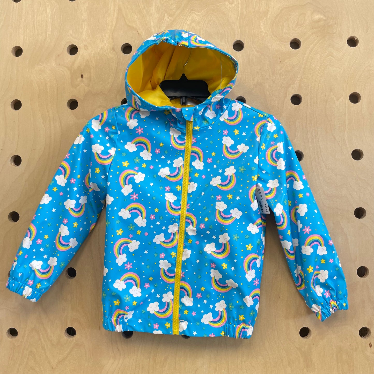 Blue Rainbows Rain Jacket