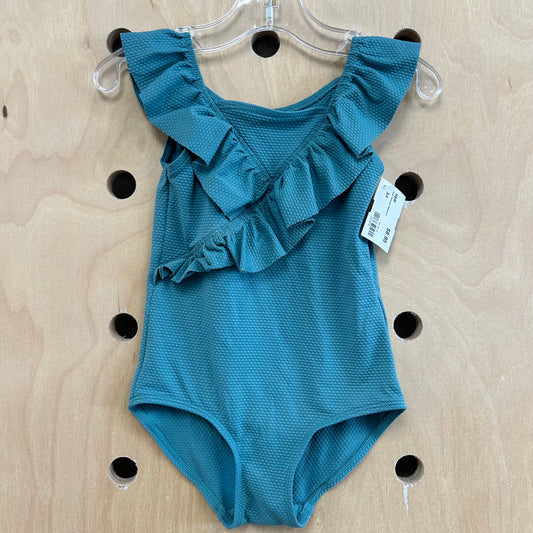 Teal Textured Swimsuit