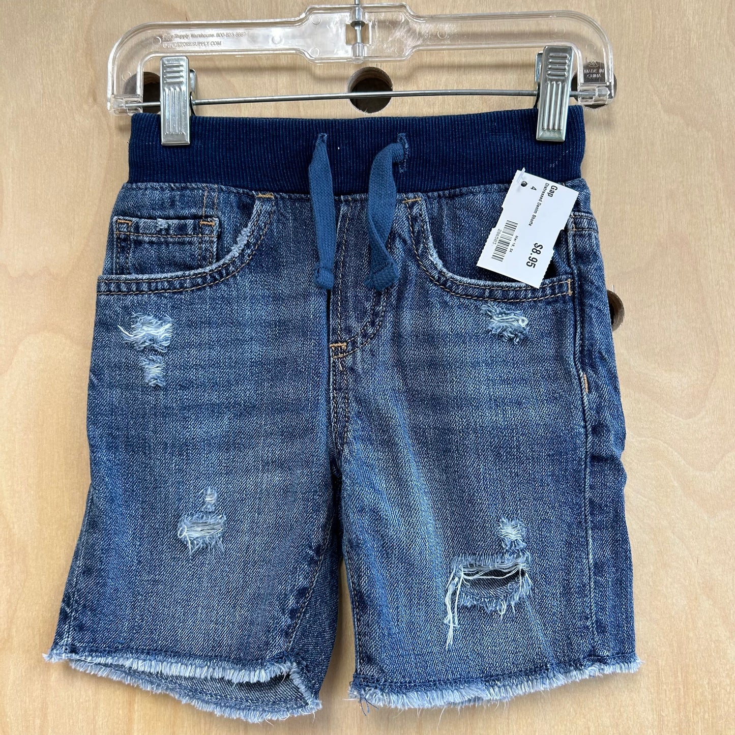 Distressed Denim Shorts