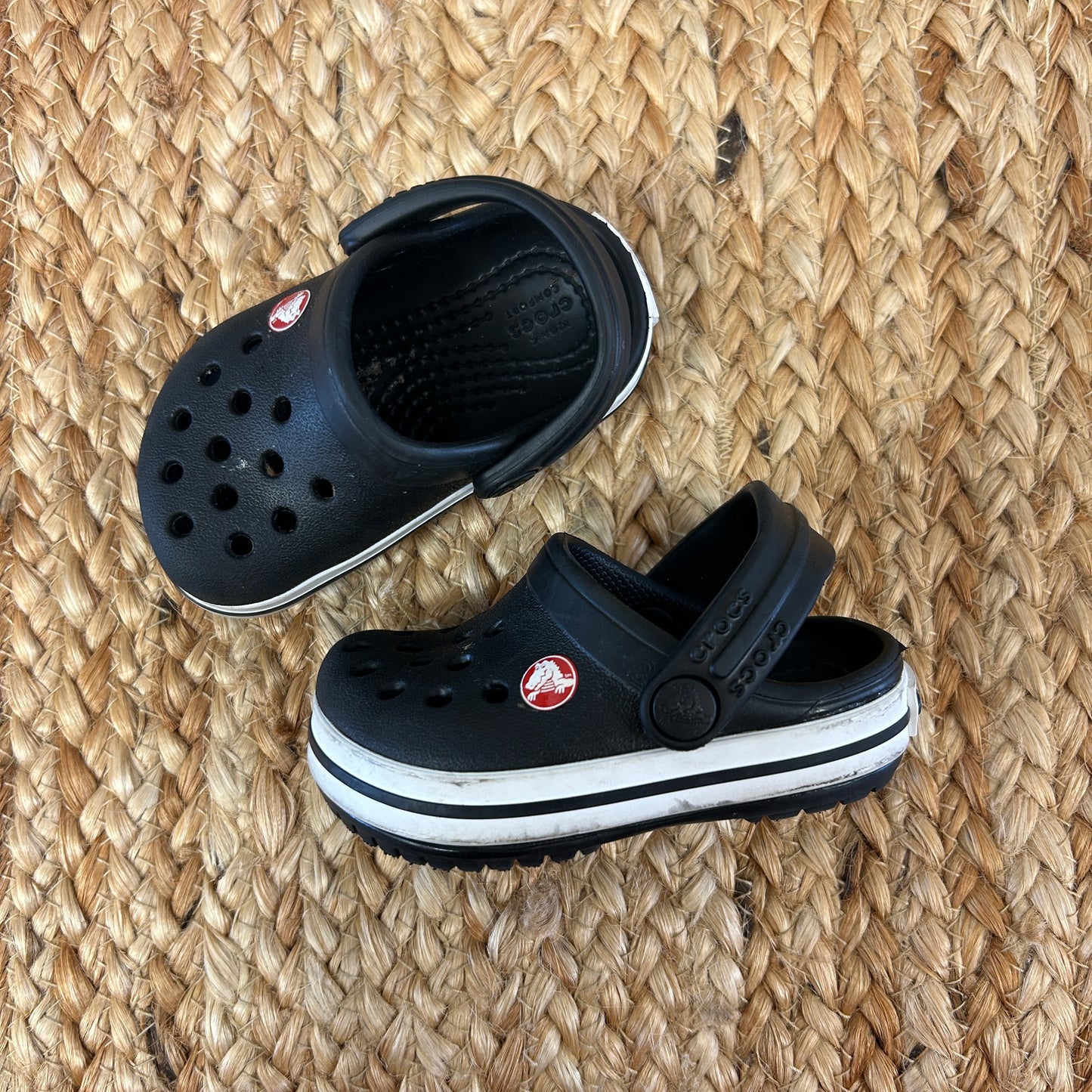 Black Perforated Clogs