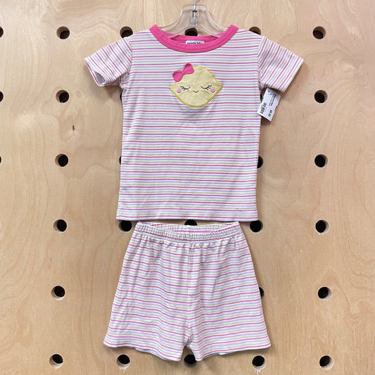 Pink Lemon Cotton Pajamas
