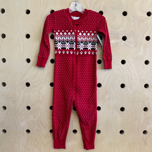 Red Snowflake Holiday Pajamas