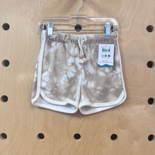 Tan Tie Dye Terry Shorts NEW!