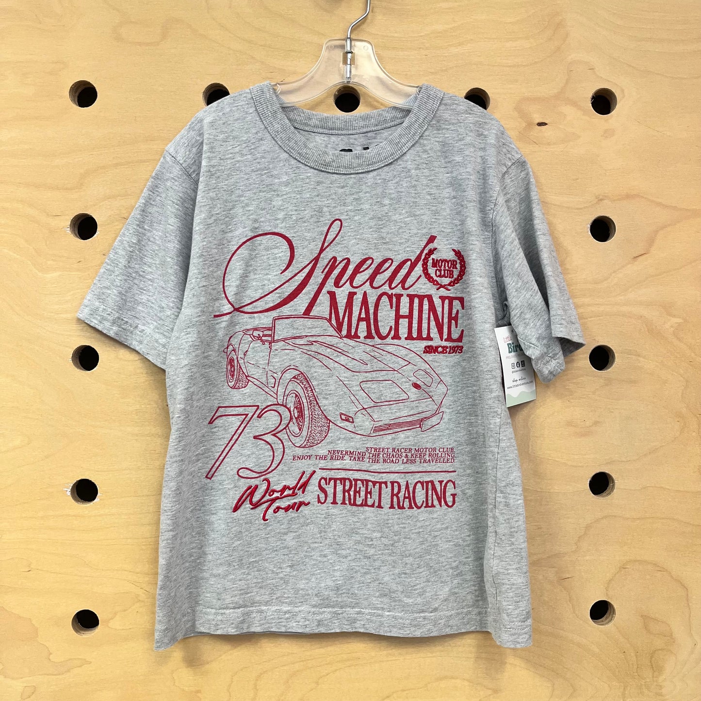 Grey & Red Speed Machine Tee