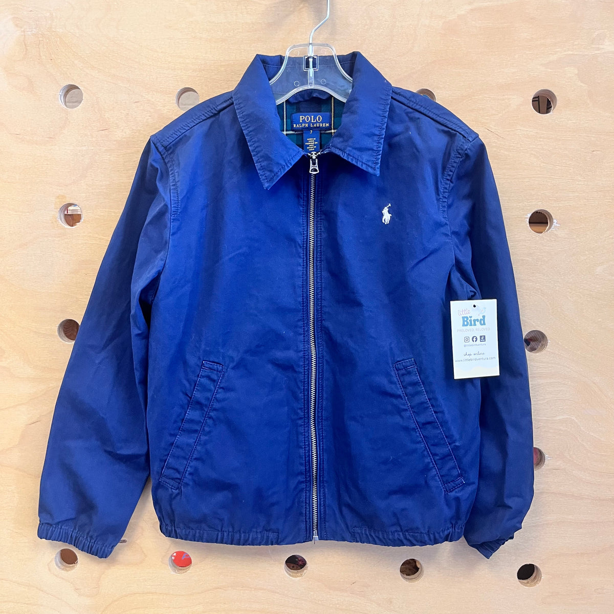 Blue Flannel Lined Jacket