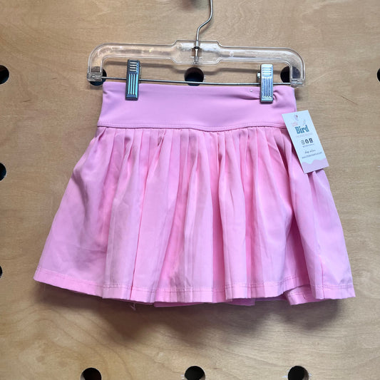 Pink Pleaded Skort