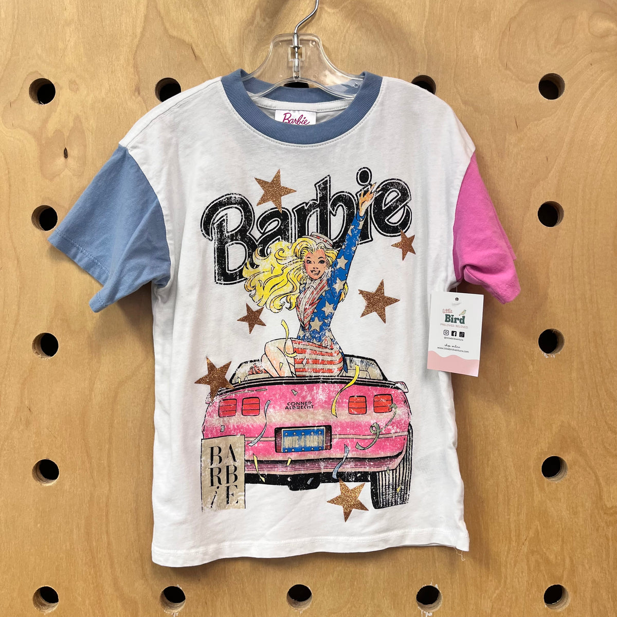 Glitter Barbie Ringer Tee