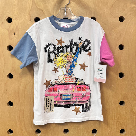 Glitter Barbie Ringer Tee