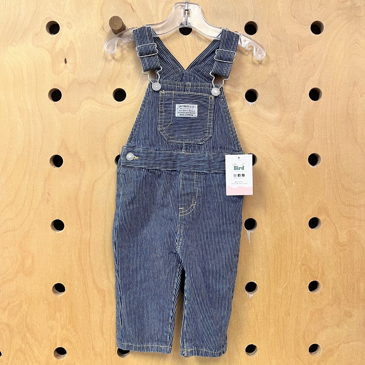 Railroad Striped Overalls
