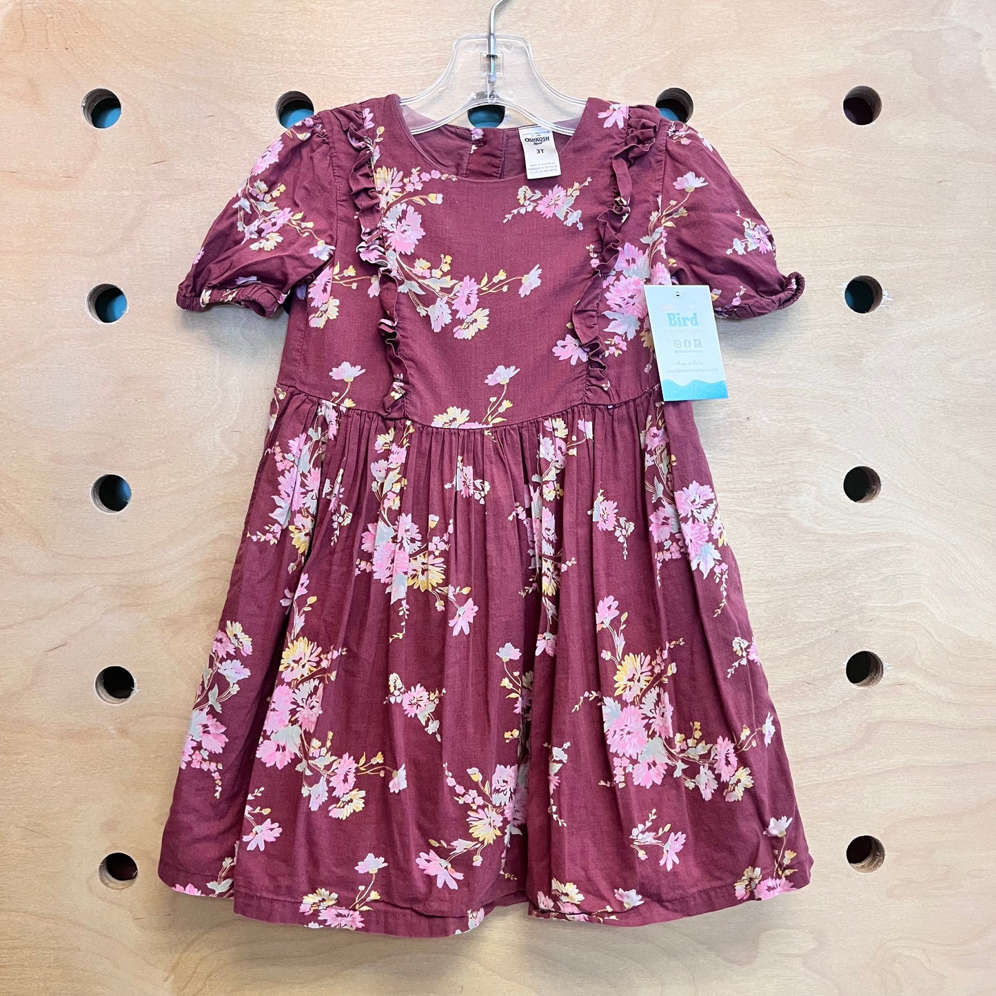 Plum/Pink Floral Dress