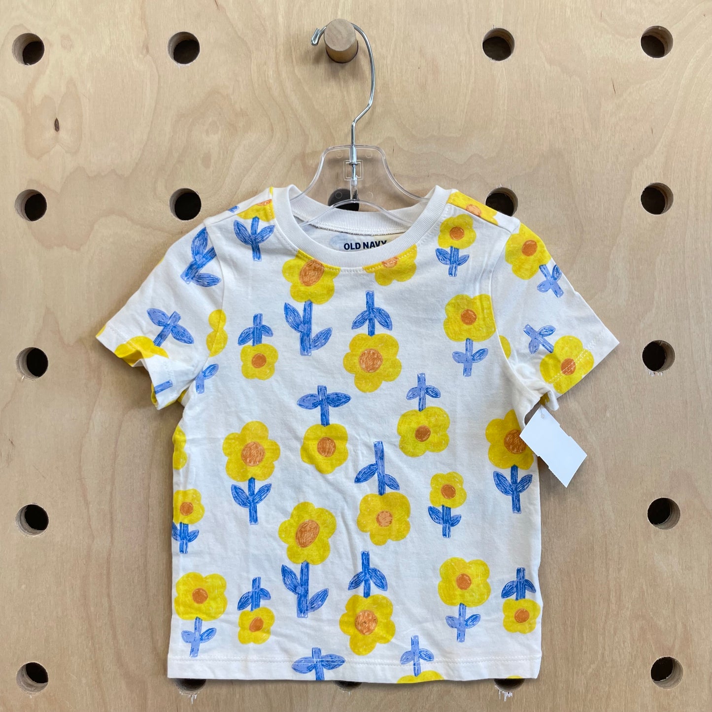 Yellow + Blue Floral Tee NEW!