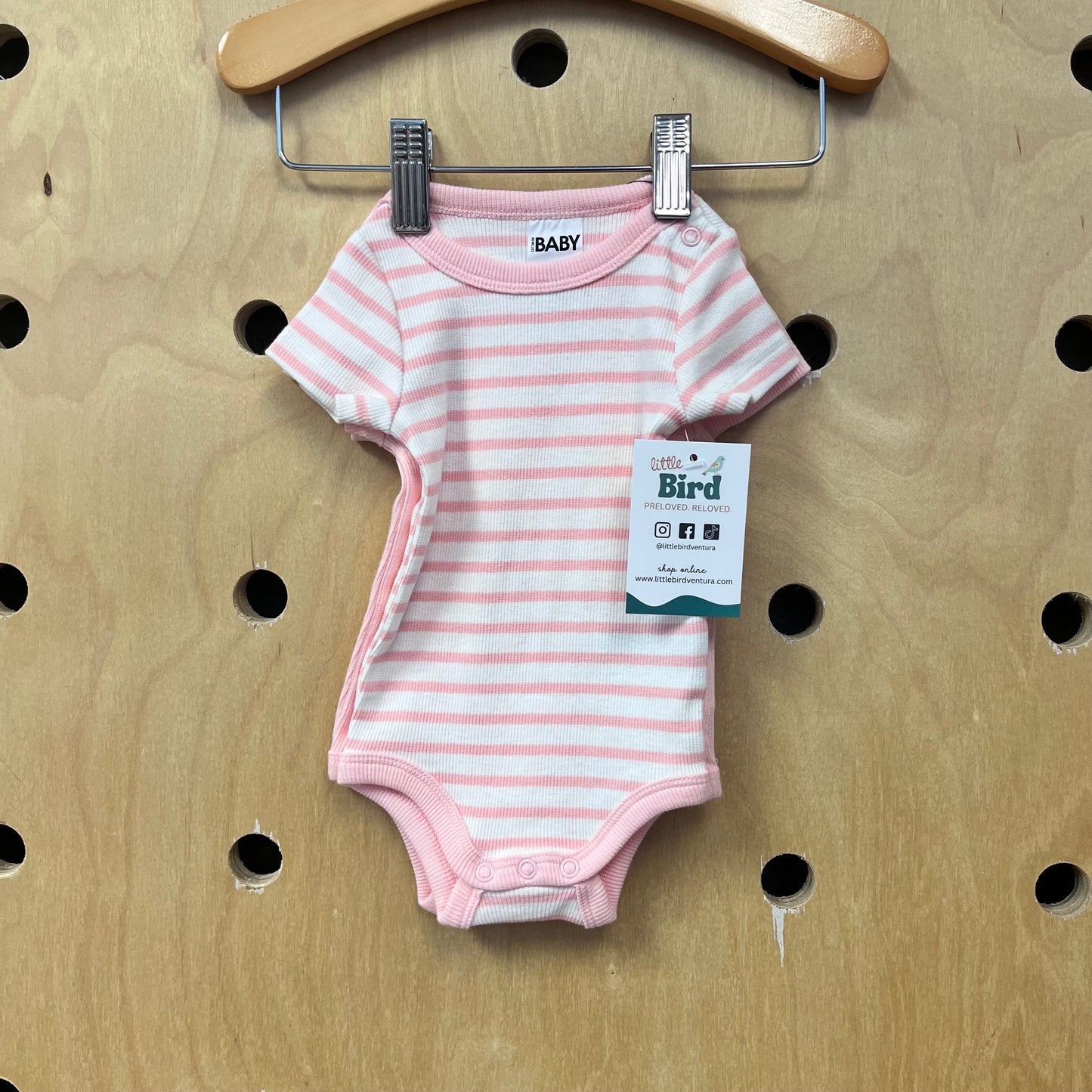 2pk Pink Ribbed Bodysuits NEW!