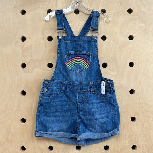 Denim Rainbow Shortalls