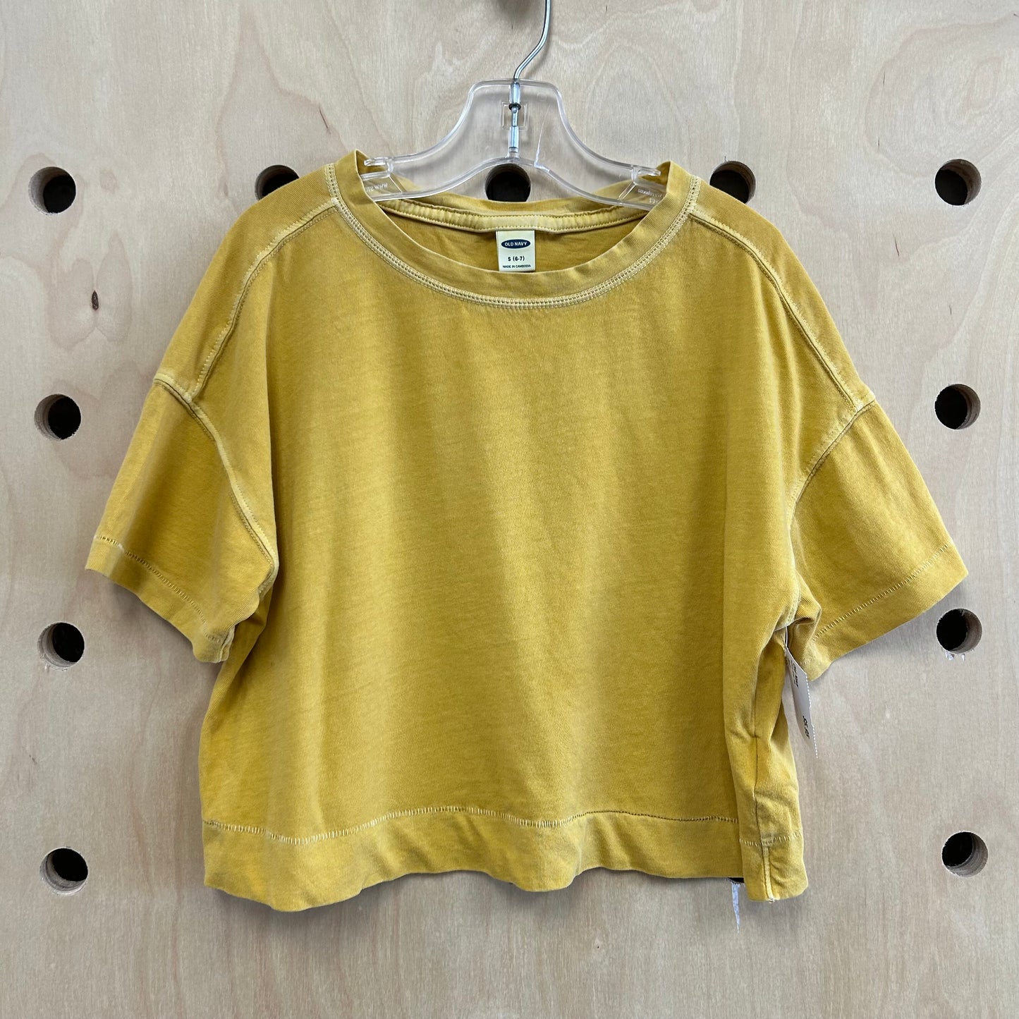 Yellow Crop Tee