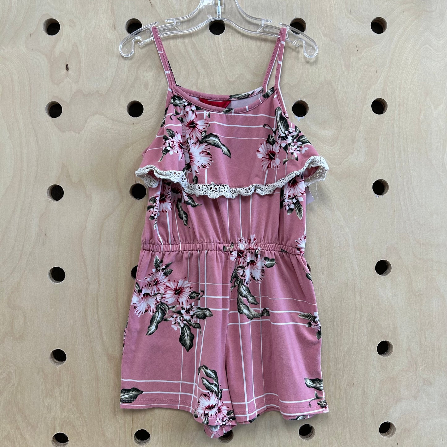Pink Floral Soft Romper