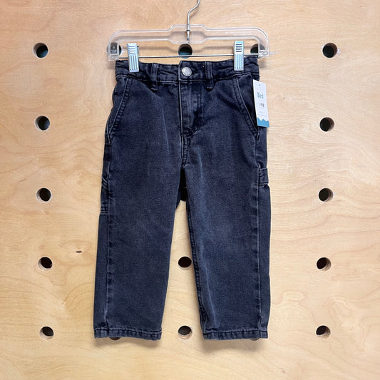 Black Straight Leg Denim