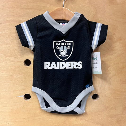 Black Raiders Jersey Bodysuit