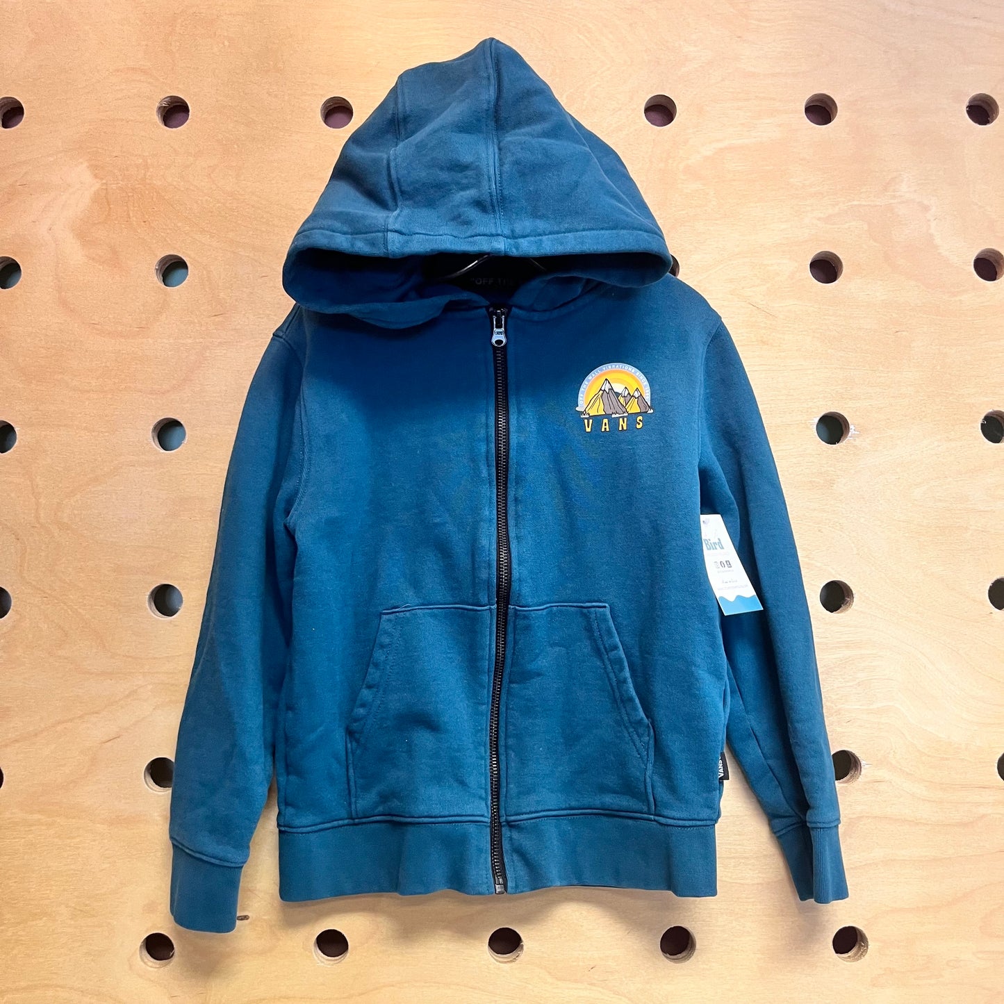 Teal Skate Camping Logo Zip Hoodie
