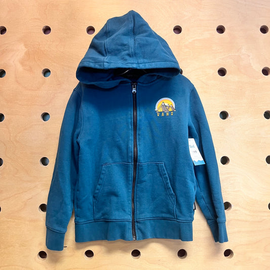Teal Skate Camping Logo Zip Hoodie