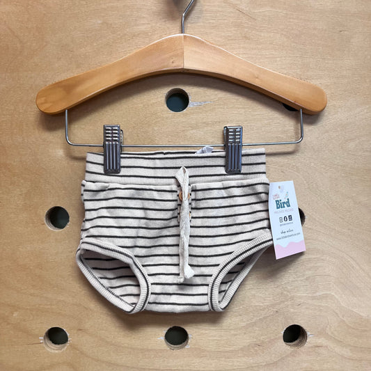 Organic Striped Ribbed Shorties
