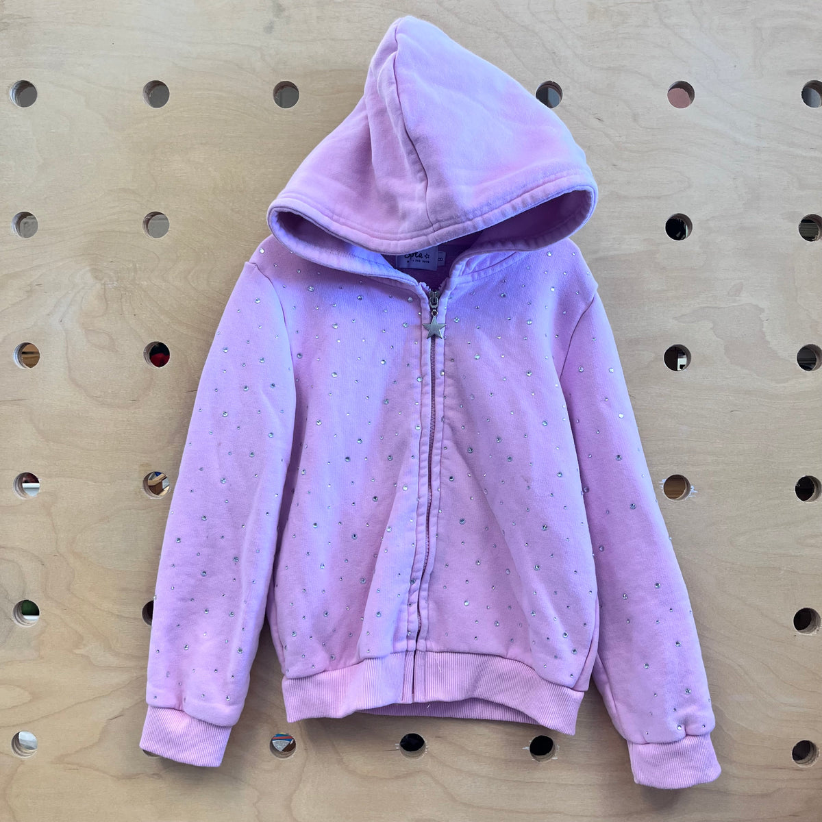 Pink Sparkle Zip Hoodie