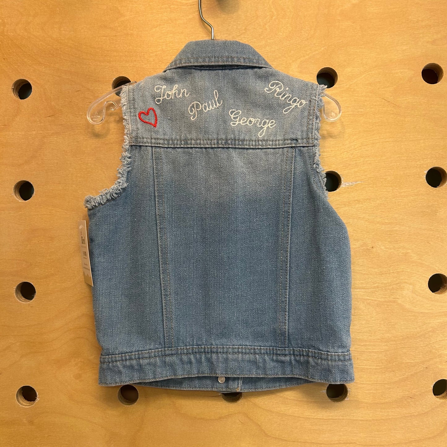 The Beatles Embroidered Denim Vest