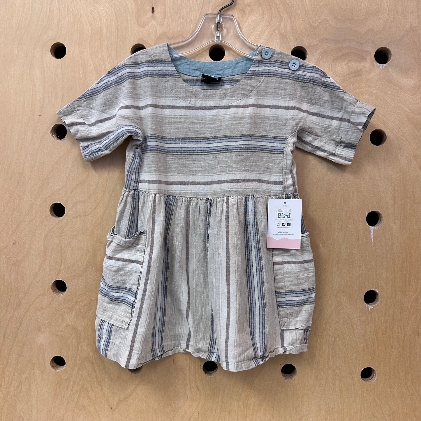 Grey & Blue Organic Dress