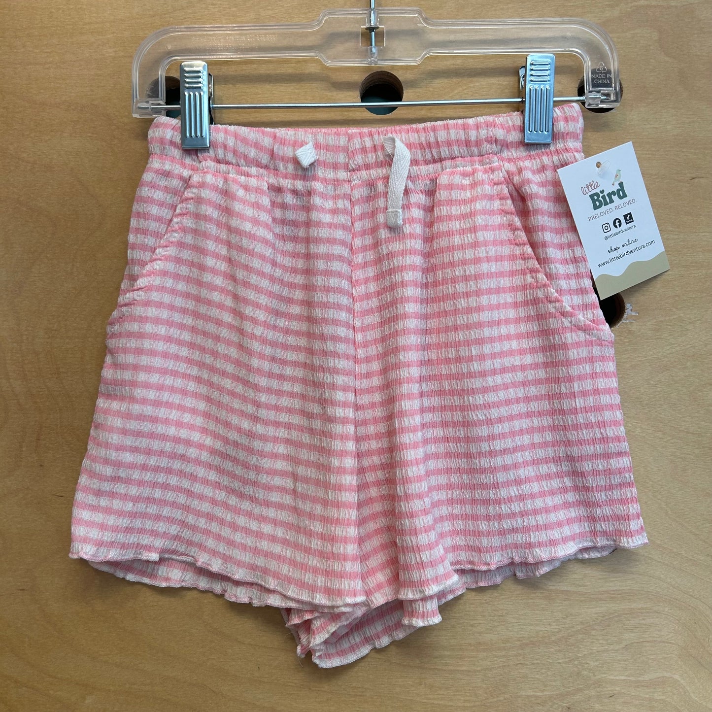 Pink Picnic Plaid Flowy Shorts
