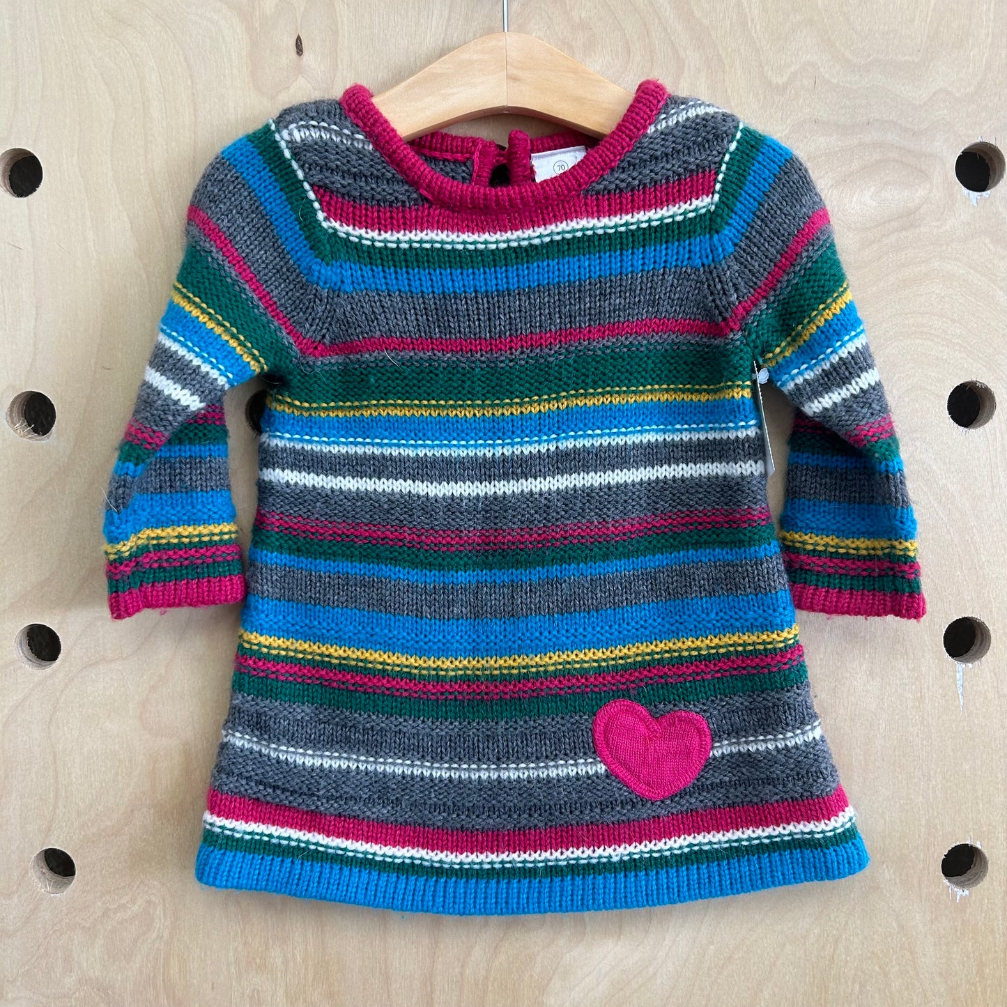 Knit Heart Sweater Dress