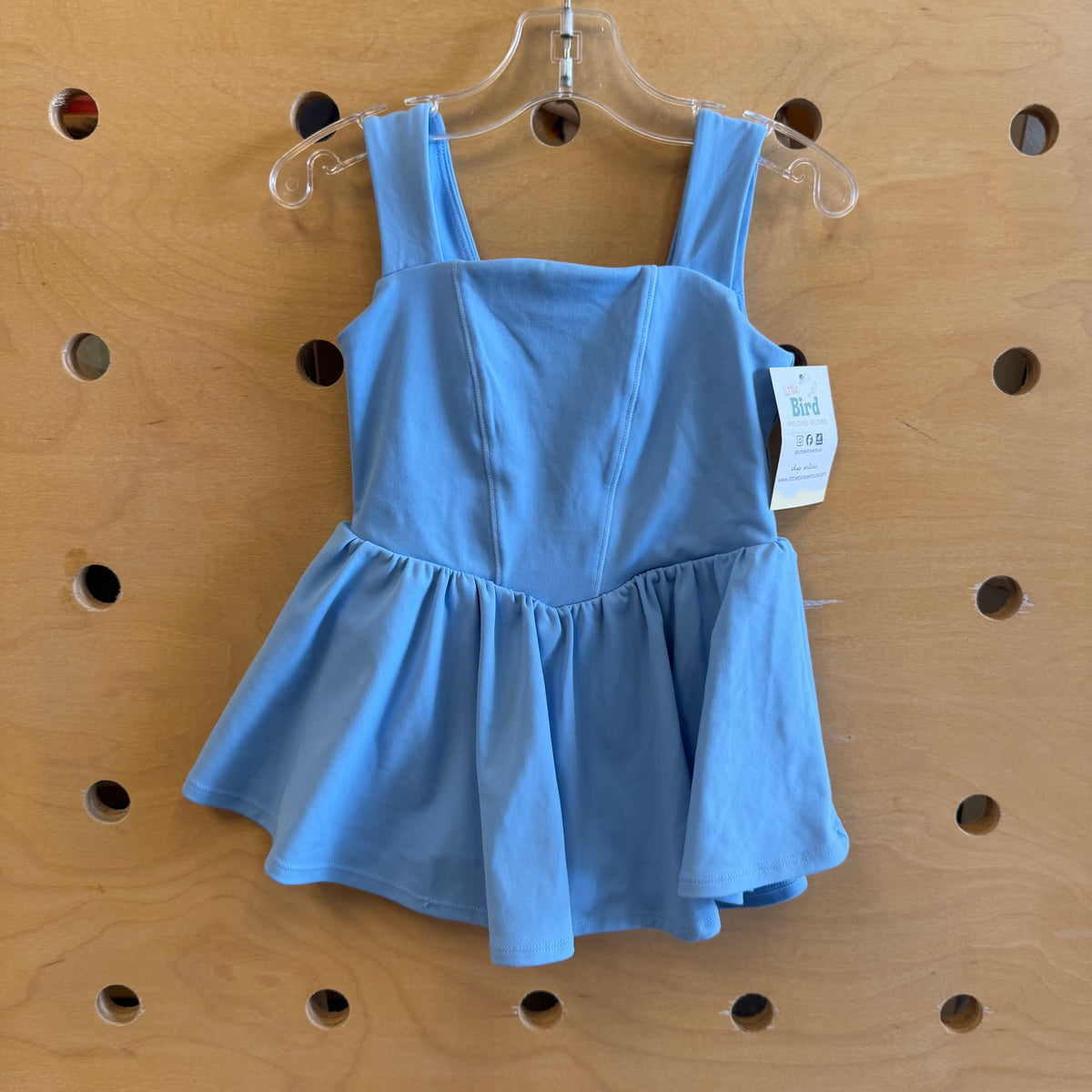 Blue Athletic Back Bow Dress
