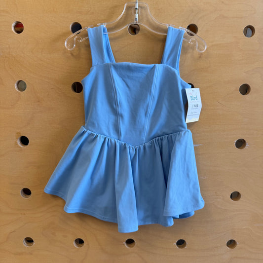Blue Athletic Back Bow Dress