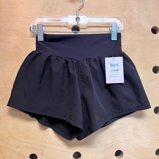 Black Stretch Tech Active Shorts