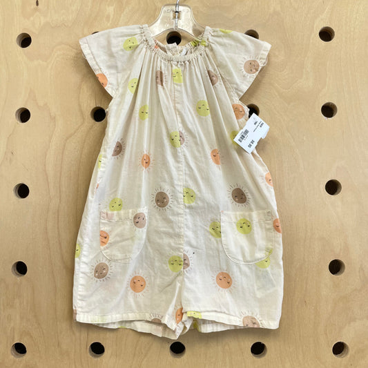 Cream Sunny Romper