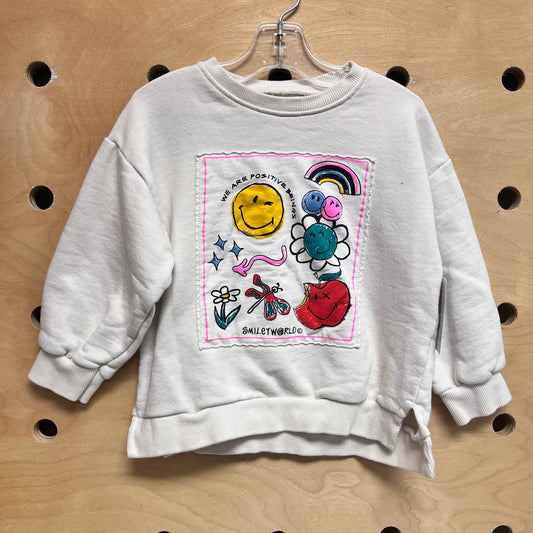We Are Positive Beings Smileys Pullover