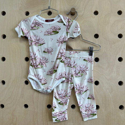 Cream Lotus Bodysuit & Soft Pants