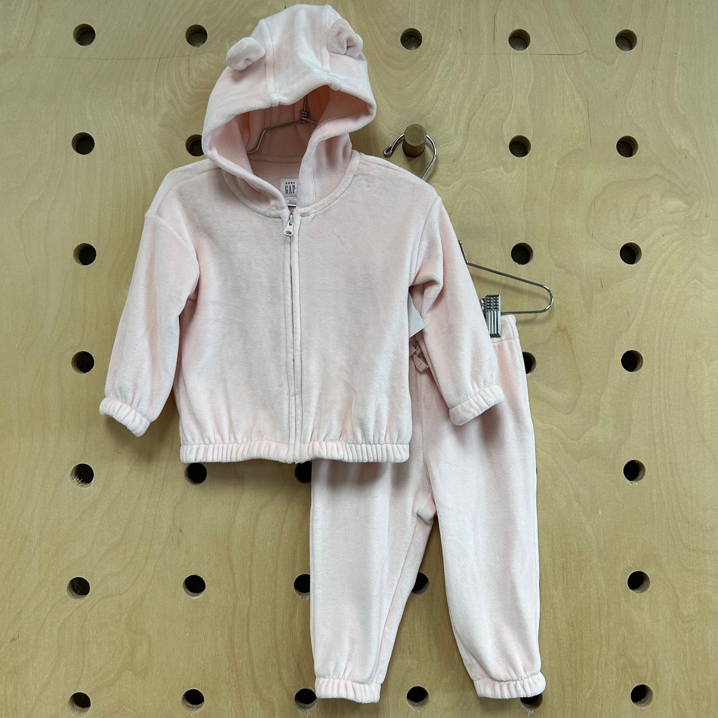 Pink Velour Sweatsuit
