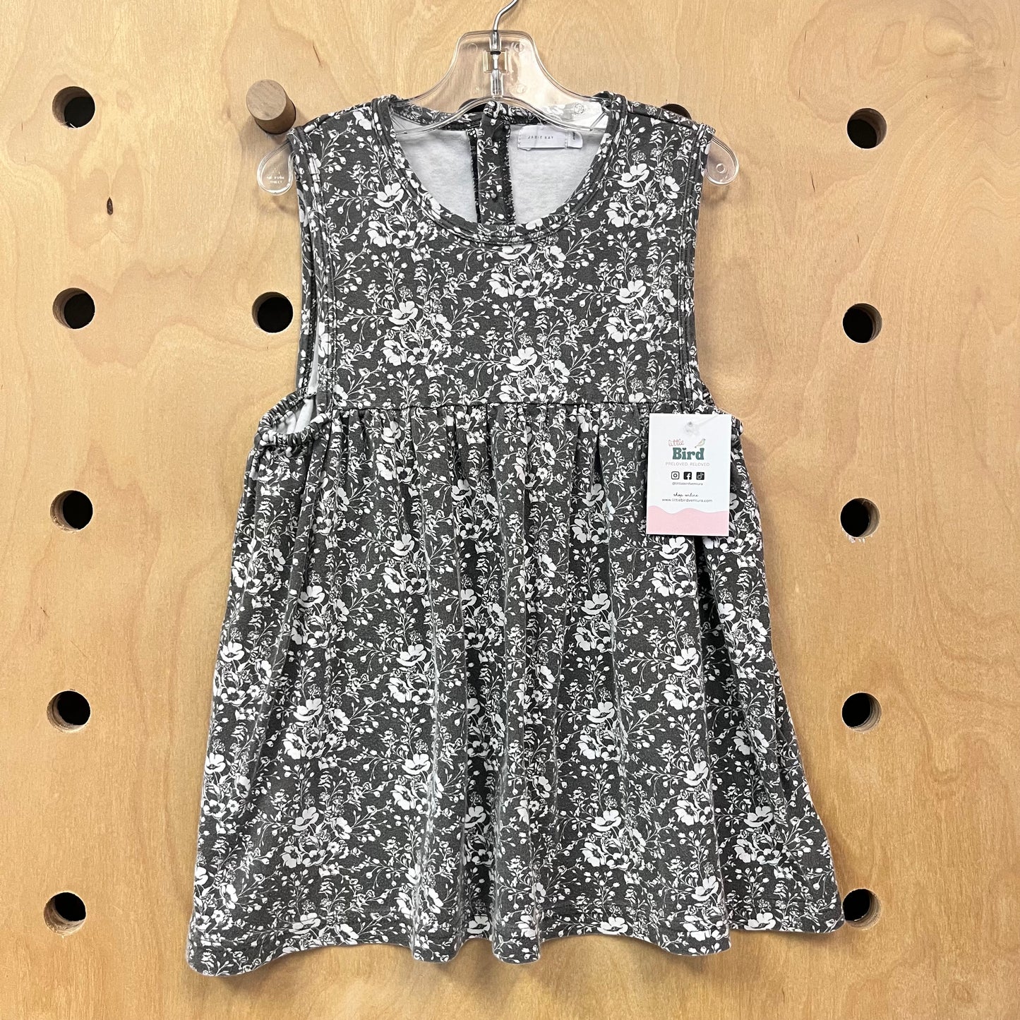 Brown Floral Dress
