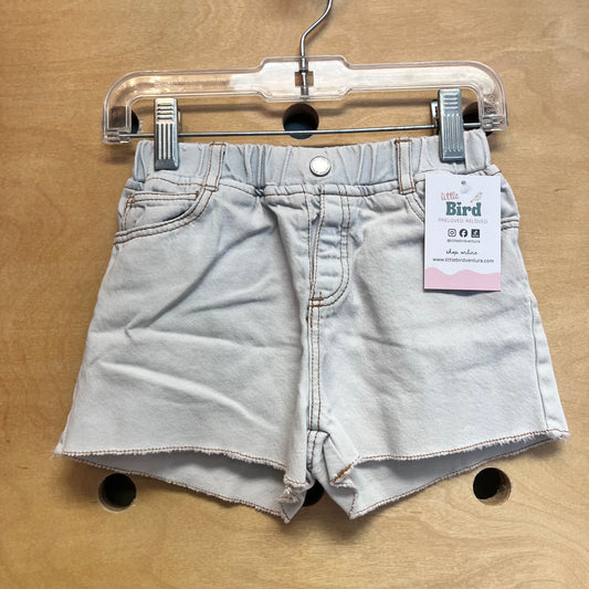 Lightwash Pull On Denim Shorts