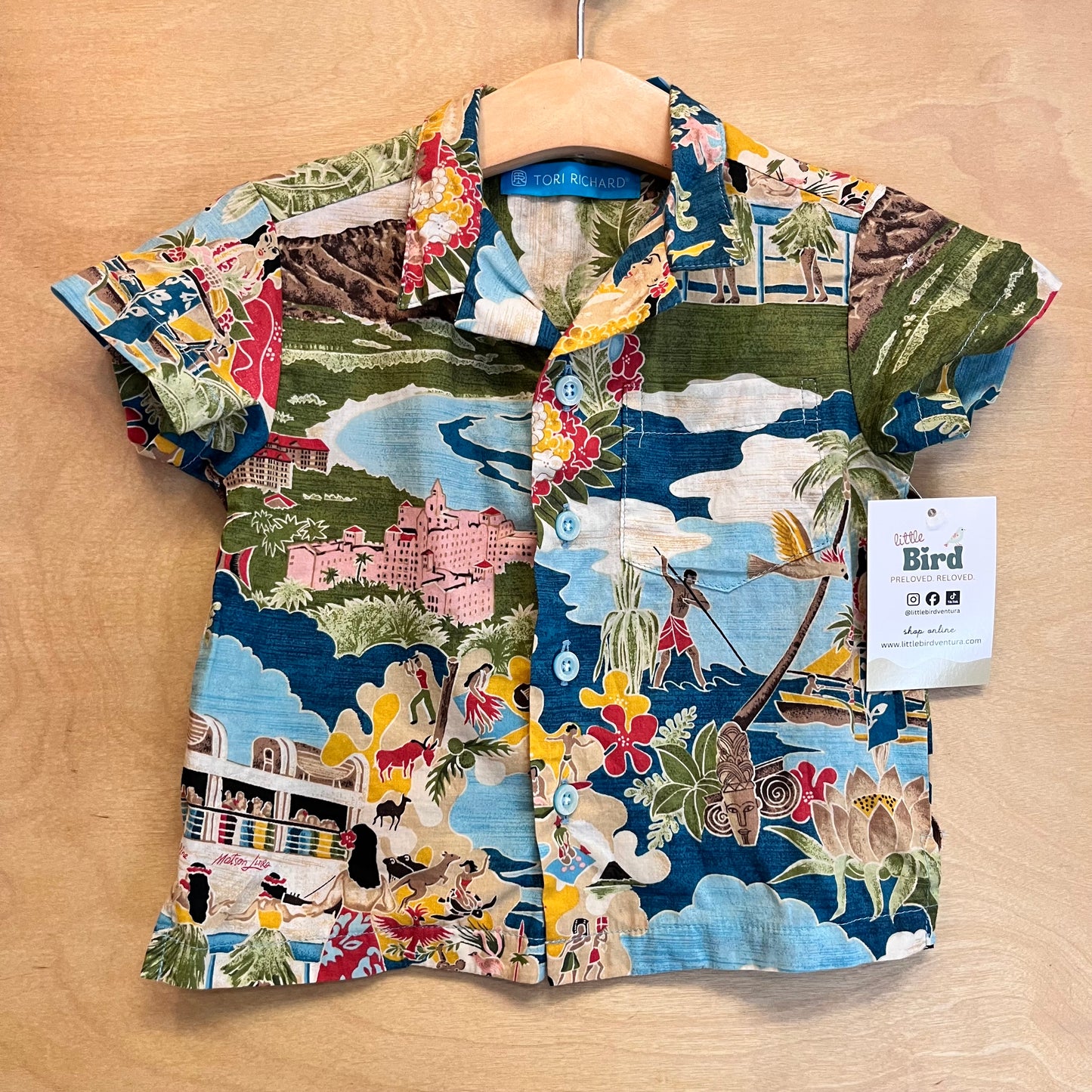 Cotton Aloha Button Up