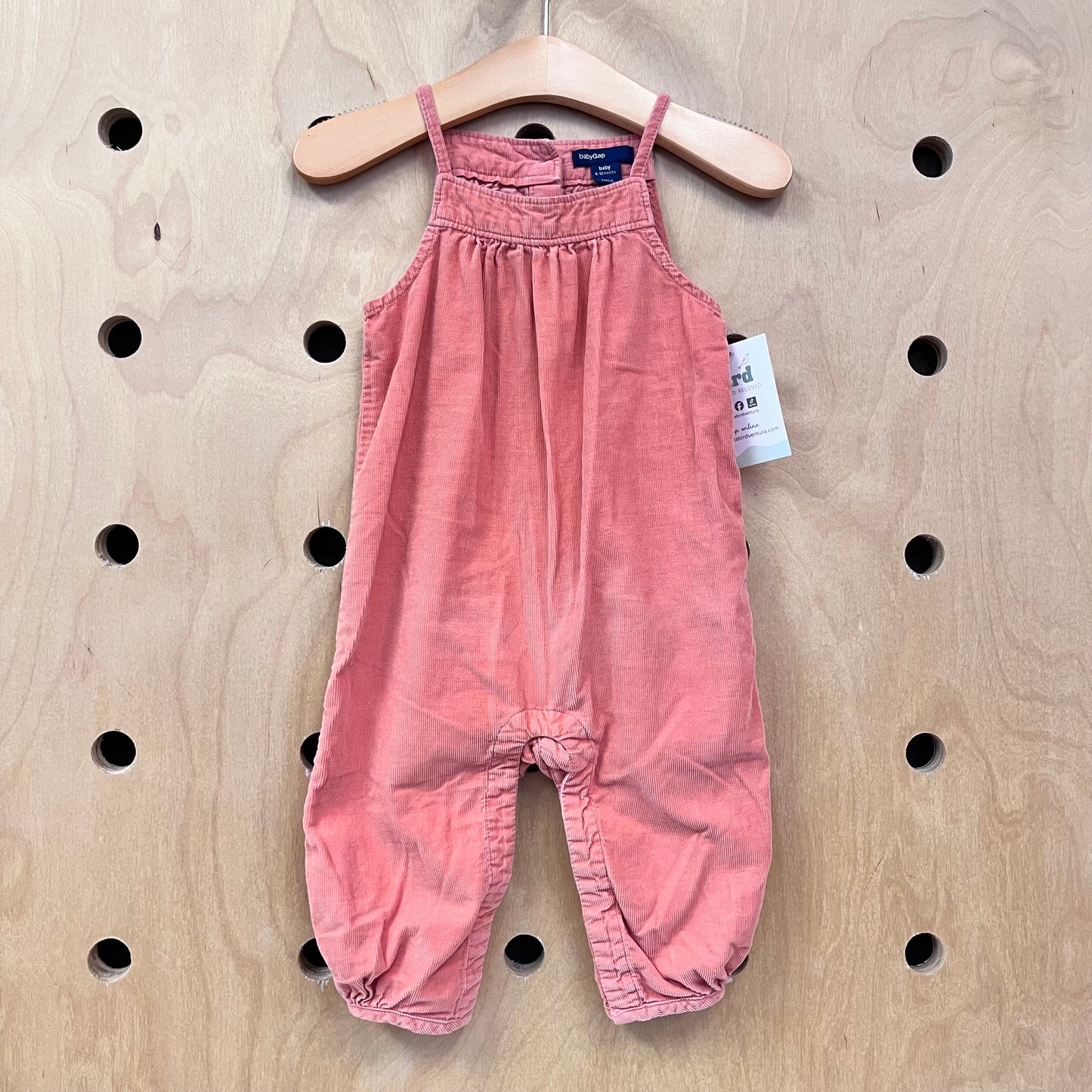 Peach Cord Romperr