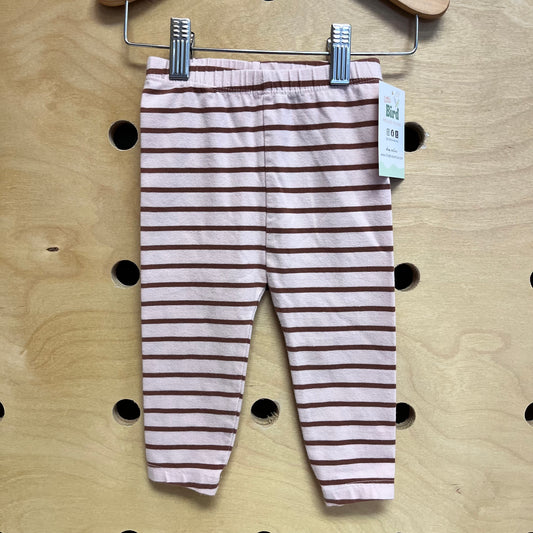 Pink/Brown Striped Leggings