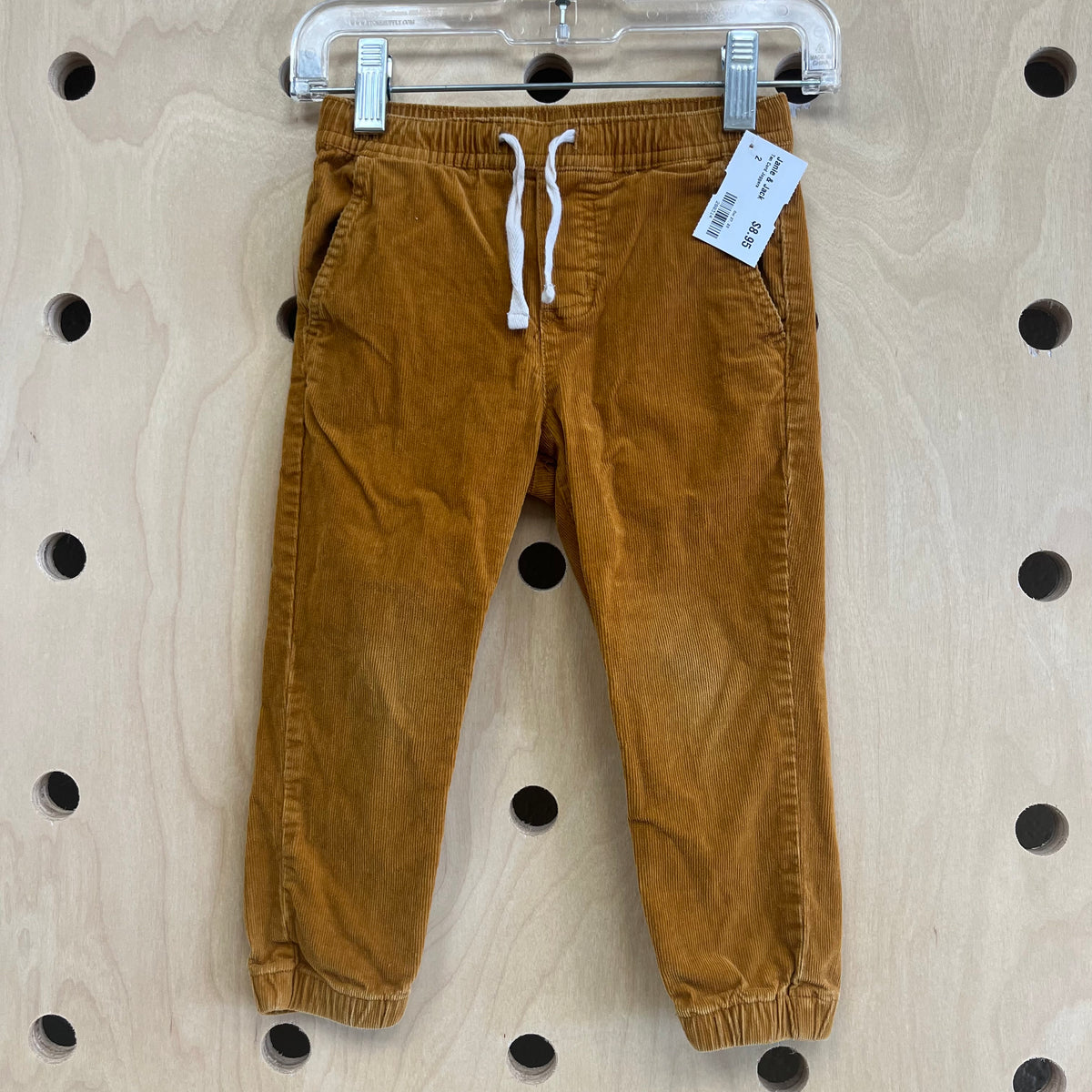 Tan Cord Joggers