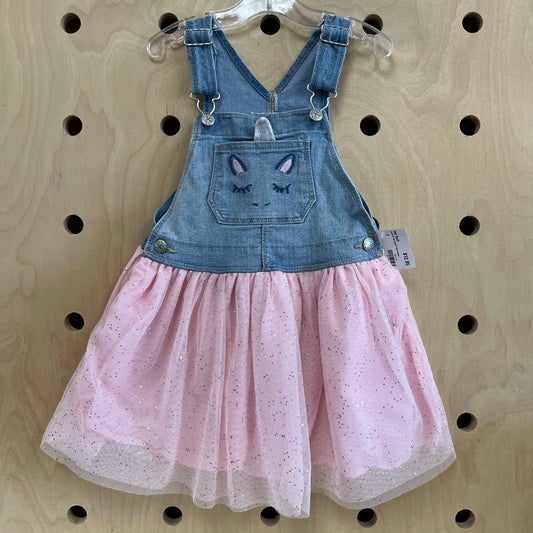 Denim & Pink Unicorn Tulle Jumper