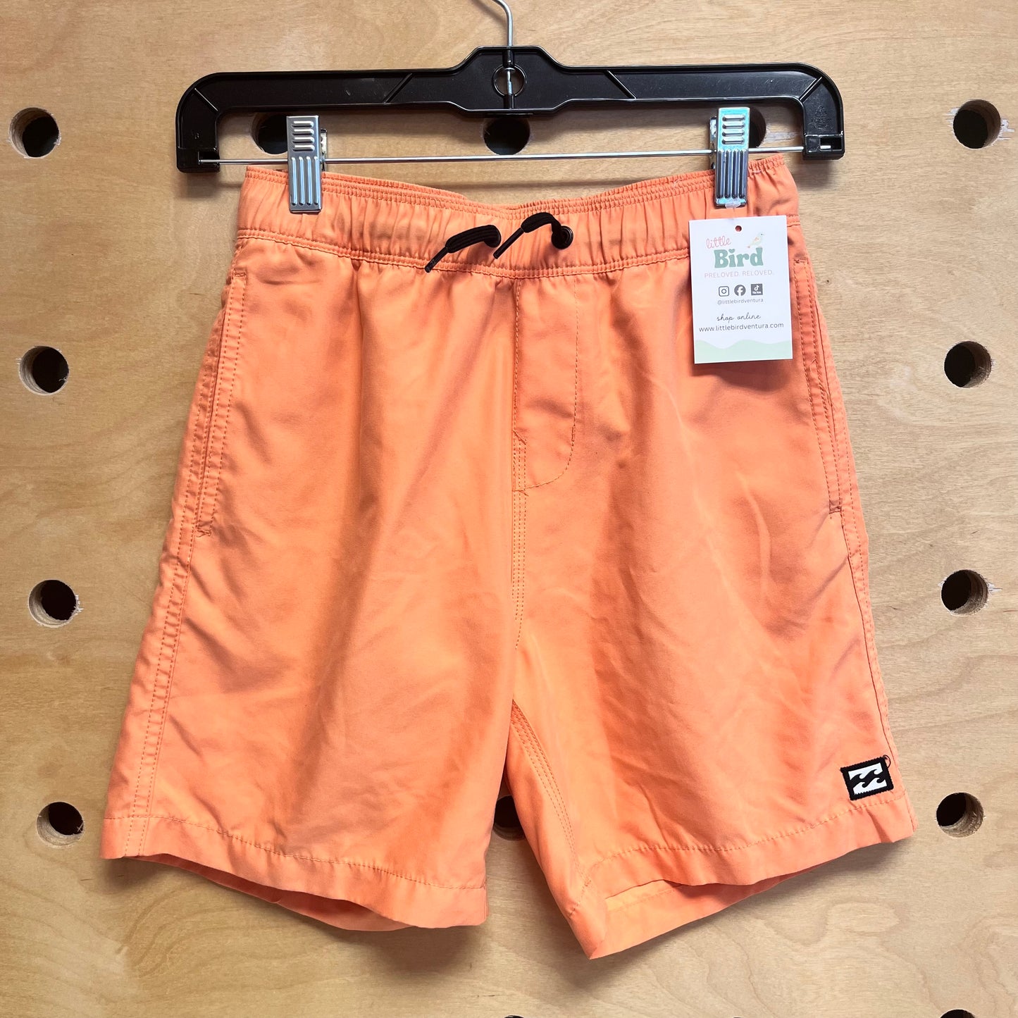 Coral Drawstring All Day Layback Shorts