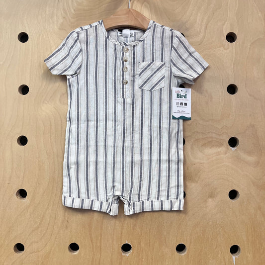 Striped Linen Blend Romper NEW!