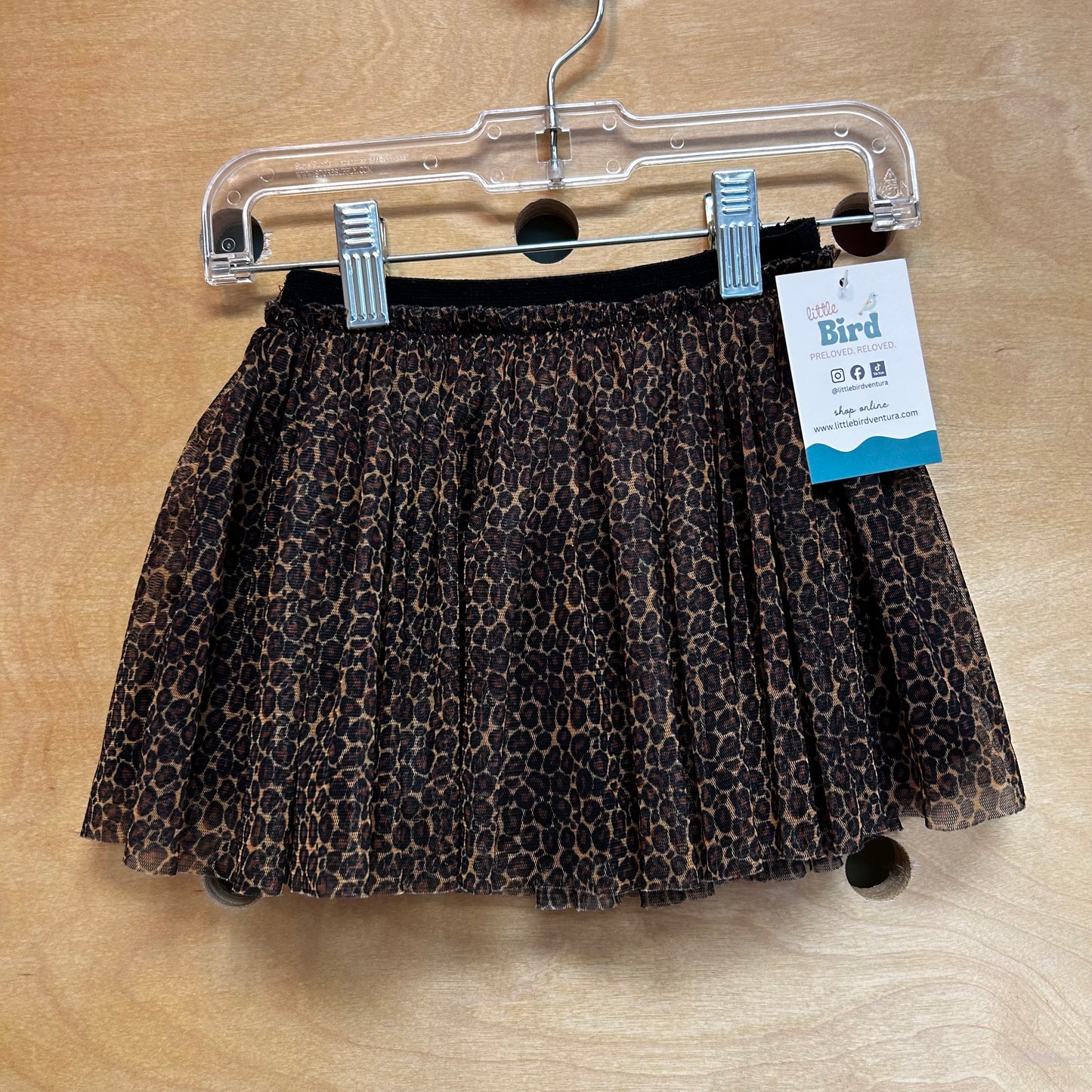 Animal Print Tulle Skirt
