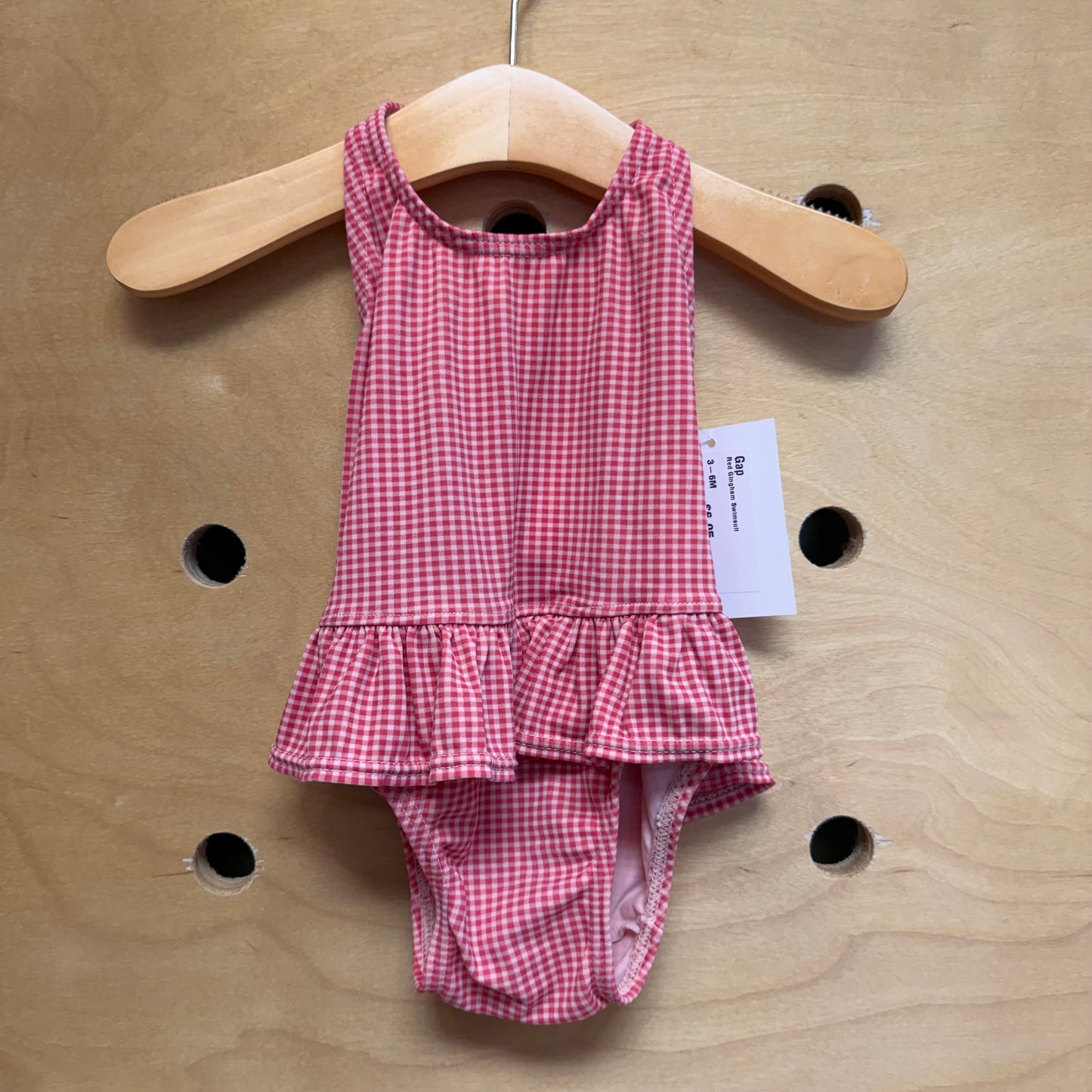 Red Gingham Swimsuit